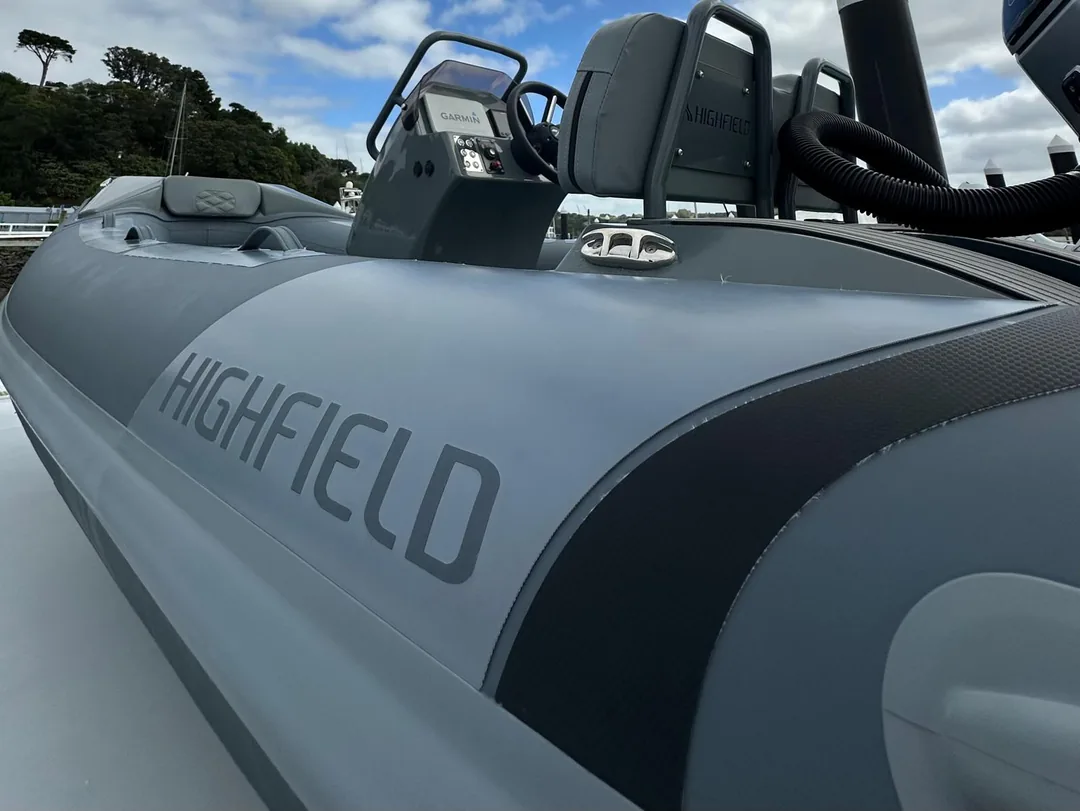 Highfield RIB detailed — tubes, console and hull brought up sharp