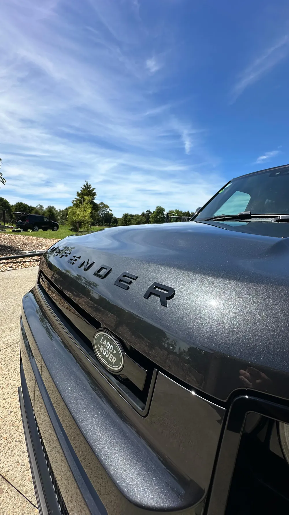 Land Rover Defender after exterior detail — car detailing Matakana